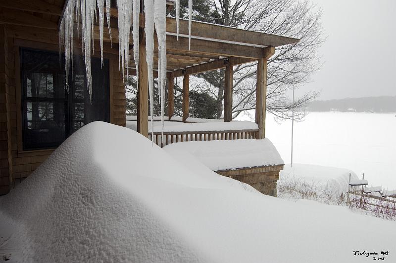 20080213_103257 D2X P1.jpg - Following  one of many snow-falls, Winter 2008, Happy Tails, Bridgton, Maine